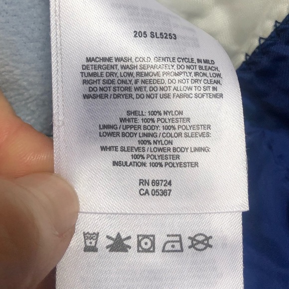 COLUMBIA -M- Spring/Fall Fleece Lined Jacket in baby blue - Picture 5 of 9